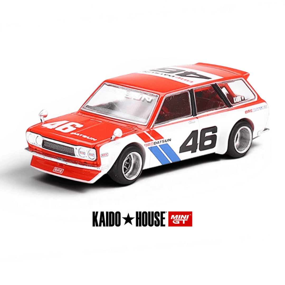 Kaido House x Mini GT - Datsun 510 Wagon BRE Version 1 - Top CollectiblesDiecastMini GT