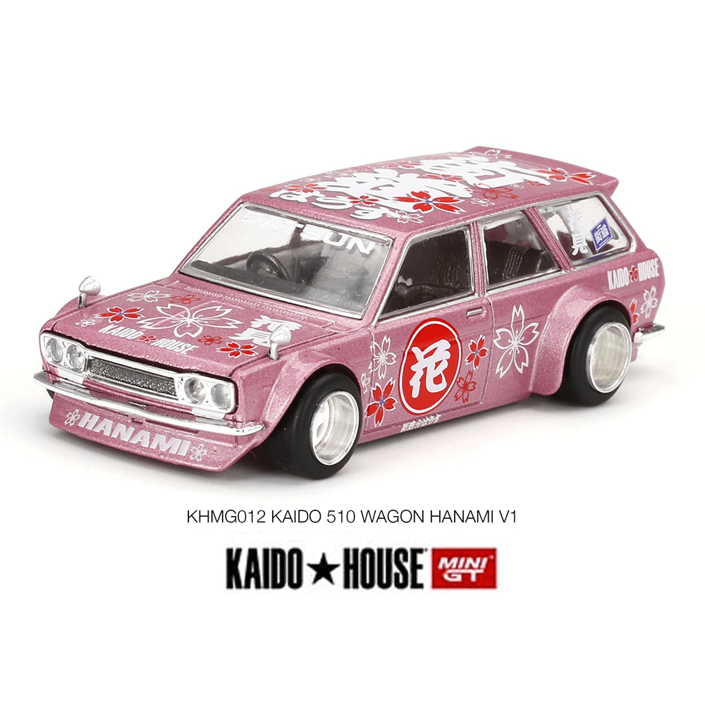 Kaido House x Mini GT - Datsun 510 Wagon Hanami V1 - Top CollectiblesDiecastMini GT