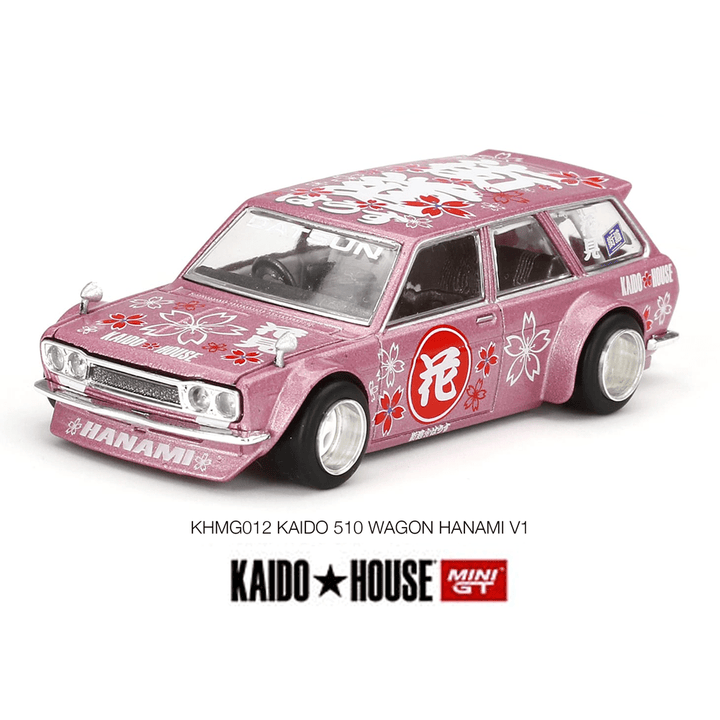 Kaido House x Mini GT - Datsun 510 Wagon Hanami V1 - Top CollectiblesDiecastMini GT