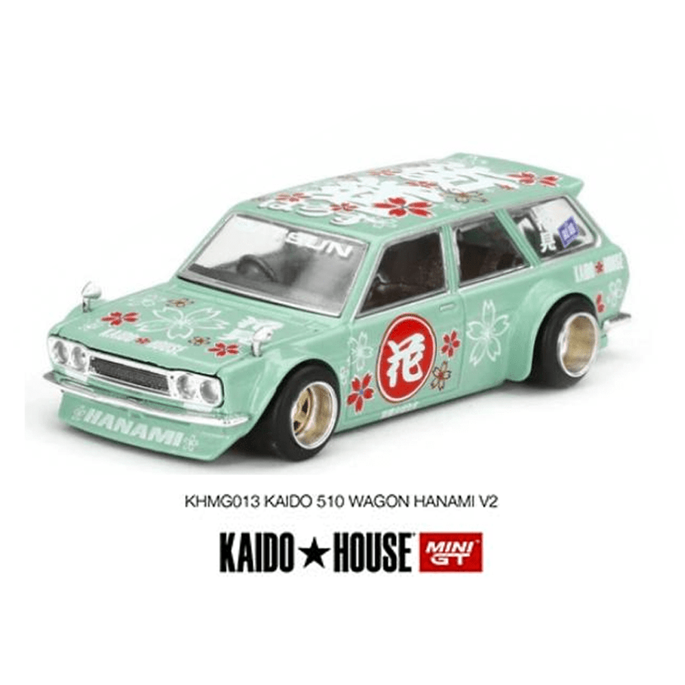 Kaido House x Mini GT - Datsun 510 Wagon Hanami V2 - Top CollectiblesDiecastMini GT
