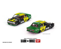 Kaido House x Mini GT - Datsun Street 510 Racing V2 – Black Yellow *Sealed, Possibility of a Chase* - Top CollectiblesDiecastMini GT