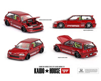 Kaido House x Mini GT - Honda Civic (EF) Kaido Works V2 - M Red *Sealed, Possibility of a Chase - Pre - Order* - Top CollectiblesDiecastMini GT