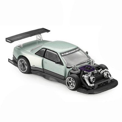 Kaido House x Mini GT - Nissan Silvia S13 - R KAIDO WORKS V1 – Sea Foam Green *Sealed, Possibility of a Chase* - Top CollectiblesDiecastMini GT