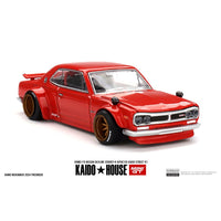 Kaido House x Mini GT - Nissan Skyline 2000GT - R (KPGC10) Kaido Street V1 - Red *Sealed, Possibility of a Chase - Pre - Order* - Top CollectiblesDiecastMini GT