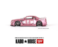 Kaido House x Mini GT - Nissan Skyline GT - R (R34) Kaido Racing Factory V1 – Pink *Sealed, Possibility of a Chase* - Top CollectiblesDiecastMini GT