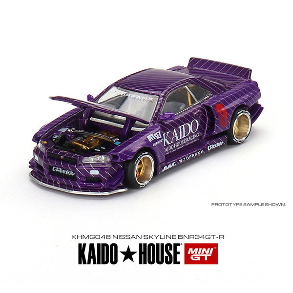 Kaido House x Mini GT - Nissan Skyline GT - R (R34) Kaido Works V1 - Top CollectiblesDiecastMini GT