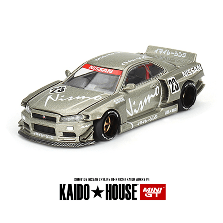 Kaido House x Mini GT - Nissan Skyline GT - R (R34) Kaido Works V4 - Top CollectiblesDiecastMini GT