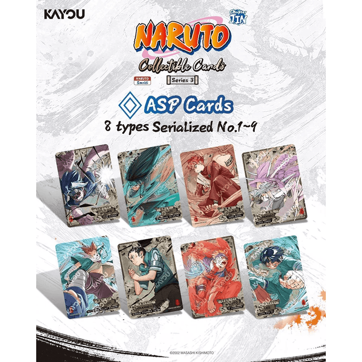 Kayou - Naruto Smriti Chapter Jin Collectible Trading Card Series 3 - Booster Box (12 Packs) - English Version - Top CollectiblesCollectible CardsKayou