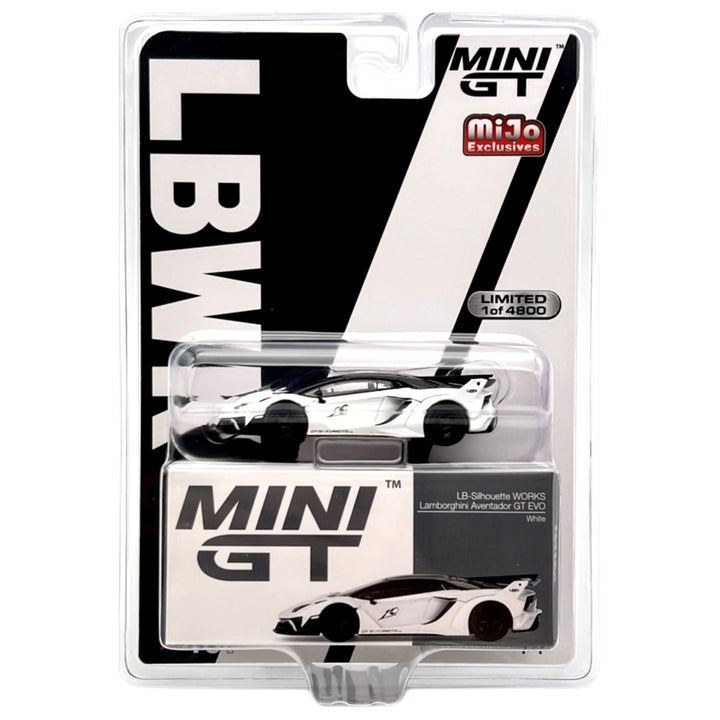 Mini GT - LB-Silhouette Works Lamborghini Aventador GT EVO - White