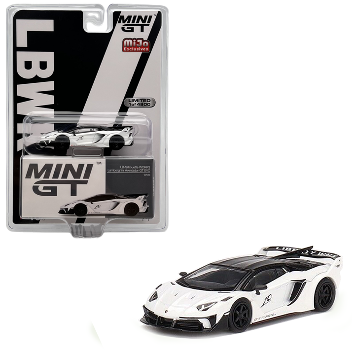 Mini GT - LB-Silhouette Works Lamborghini Aventador GT EVO - White