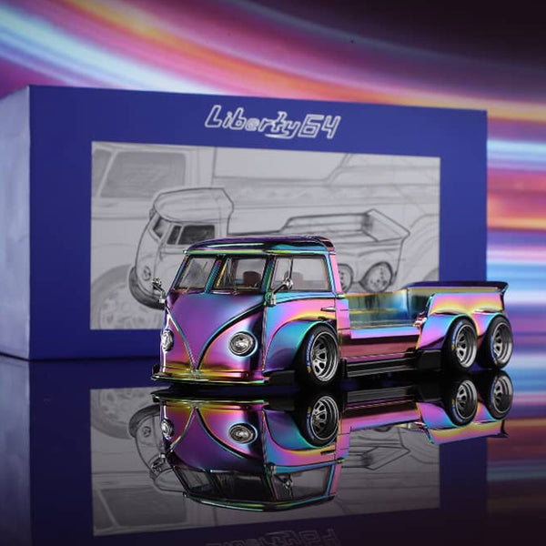 Liberty64 - Volkswagen T1 Trailer "Colorful Chrome" - Top CollectiblesDiecastLiberty64