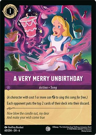 Lorcana - A Very Merry Unbirthday - 60/204 - Common - Azurite Sea - Top CollectiblesCollectible CardsLorcana