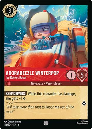 Lorcana - Adorabeezle Winterpop (Ice Rocket Racer) - 116/204 - Common - Azurite Sea - Top CollectiblesCollectible CardsLorcana