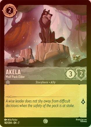 Lorcana - Akela (Wolf Pack Elder) - 182/204 - Common (Foil) - Archazia's Island - Top CollectiblesCollectible CardsLorcana
