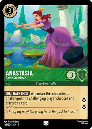 Lorcana - Anastasia (Bossy Stepsister) - 113/204 - Uncommon - Archazia's Island - Top CollectiblesCollectible CardsLorcana