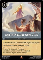 Lorcana - And Then Along Came Zeus - 195/204 - Rare - Into the Inklands - Top CollectiblesCollectible CardsLorcana