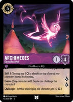 Lorcana - Archimedes (Electrified Owl) - 47/204 - Uncommon - Shimmering Skies - Top CollectiblesCollectible CardsLorcana