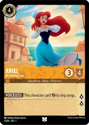 Lorcana - Ariel (On Human Legs) - 1/204 - Uncommon - The First Chapter - Top CollectiblesCollectible CardsLorcana