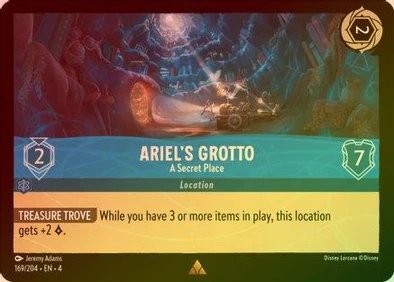 Lorcana - Ariel’s Grotto - 169/204 - Rare (Foil) - Ursula's Return - Top CollectiblesCollectible CardsLorcana