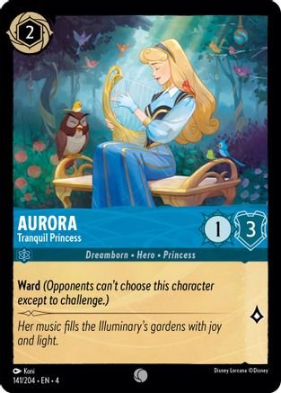 Lorcana - Aurora (Tranquil Princess) - 141/204 - Common - Ursula's Return - Top CollectiblesCollectible CardsLorcana