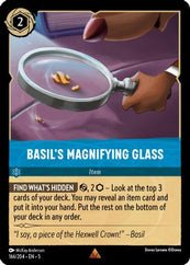 Lorcana - Basil's Magnifying Glass - 166/204 - Rare - Shimmering Skies - Top CollectiblesCollectible CardsLorcana