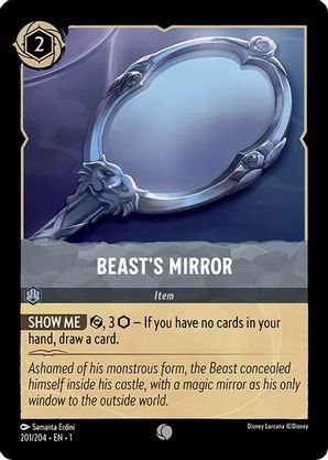 Lorcana - Beast's Mirror - 201/204 - Common - The First Chapter - Top CollectiblesCollectible CardsLorcana