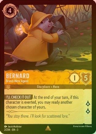 Lorcana - Bernard (Brand - New Agent) - 2/204 - Rare (Foil) - Into the Inklands - Top CollectiblesCollectible CardsLorcana