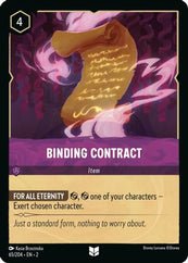 Lorcana - Binding Contract - 65/204 - Uncommon - Rise of the Floodborn - Top CollectiblesCollectible CardsLorcana