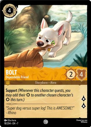 Lorcana - Bolt (Dependable Friend) - 18/204 - Common - Archazia's Island - Top CollectiblesCollectible CardsLorcana