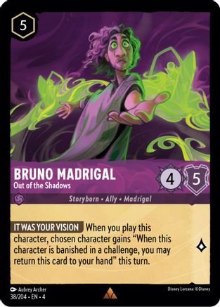 Lorcana - Bruno Madrigal (Out of the Shadows) - 38/204 - Rare - Ursula&