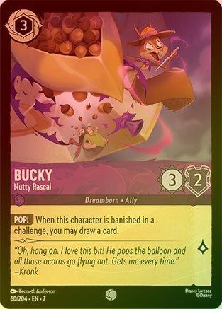 Lorcana - Bucky (Nutty Rascal) - 60/204 - Common (Foil) - Archazia's Island - Top CollectiblesCollectible CardsLorcana