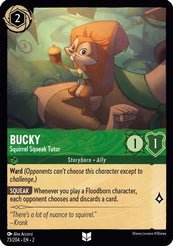 Lorcana - Bucky (Squirrel Squeak Tutor) - 73/204 - Uncommon - Rise of the Floodborn - Top CollectiblesCollectible CardsLorcana