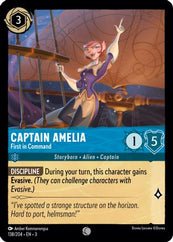 Lorcana - Captain Amelia (First in Command) - 138/204 - Common - Into the Inklands - Top CollectiblesCollectible CardsLorcana