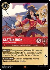 Lorcana - Captain Hook (Master Swordsman) - 105/204 - Rare - Into the Inklands - Top CollectiblesCollectible CardsLorcana