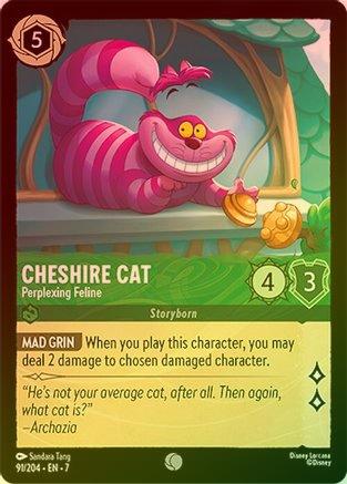 Lorcana - Cheshire Cat (Perplexing Feline) - 91/204 - Common (Foil) - Archazia's Island - Top CollectiblesCollectible CardsLorcana
