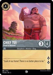 Lorcana - Chief Tui (Proud of Motunui) - 171/204 - Common - Into the Inklands - Top CollectiblesCollectible CardsLorcana