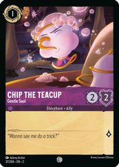 Lorcana - Chip the Teacup (Gentle Soul) - 37/204 - Common - Rise of the Floodborn - Top CollectiblesCollectible CardsLorcana