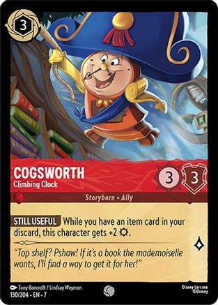 Lorcana - Cogsworth (Climbing Clock) - 130/204 - Common - Archazia's Island - Top CollectiblesCollectible CardsLorcana