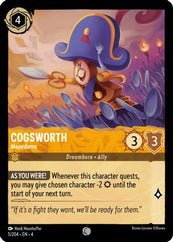 Lorcana - Cogsworth (Majordomo) - 5/204 - Common - Ursula's Return - Top CollectiblesCollectible CardsLorcana