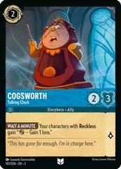 Lorcana - Cogsworth (Talking Clock) - 143/204 - Uncommon - Rise of the Floodborn - Top CollectiblesCollectible CardsLorcana