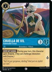 Lorcana - Cruella De Vil (Fashionable Cruiser) - 144/204 - Common - Rise of the Floodborn - Top CollectiblesCollectible CardsLorcana