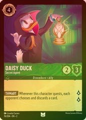 Lorcana - Daisy Duck (Secret Agent) - 76/204 - Uncommon (Foil) - Rise of the Floodborn - Top CollectiblesCollectible CardsLorcana