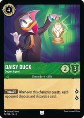 Lorcana - Daisy Duck (Secret Agent) - 76/204 - Uncommon - Rise of the Floodborn - Top CollectiblesCollectible CardsLorcana