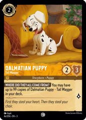 Lorcana - Dalmatian Puppy (Tail Wagger) - 4e/204 - Common - Into the Inklands - Top CollectiblesCollectible CardsLorcana