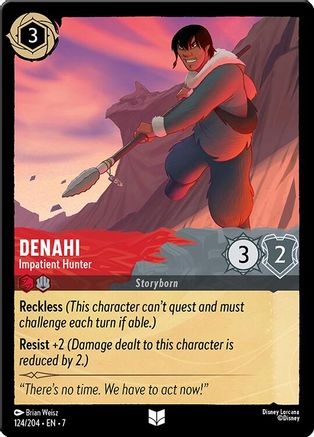 Lorcana - Denahi (Impatient Hunter) - 124/204 - Uncommon - Archazia's Island - Top CollectiblesCollectible CardsLorcana