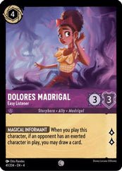 Lorcana - Dolores Madrigal (Easy Listener) - 41/204 - Common - Ursula's Return - Top CollectiblesCollectible CardsLorcana