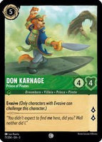 Lorcana - Don Karnage (Prince of Pirates) - 71/204 - Common - Into the Inklands - Top CollectiblesCollectible CardsLorcana