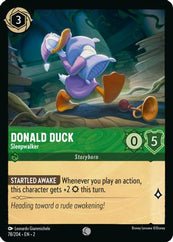Lorcana - Donald Duck (Sleepwalker) - 78/204 - Common - Rise of the Floodborn - Top CollectiblesCollectible CardsLorcana