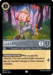 Lorcana - Dopey (Knight Apprentice) - 181/204 - Common - Shimmering Skies - Top CollectiblesCollectible CardsLorcana