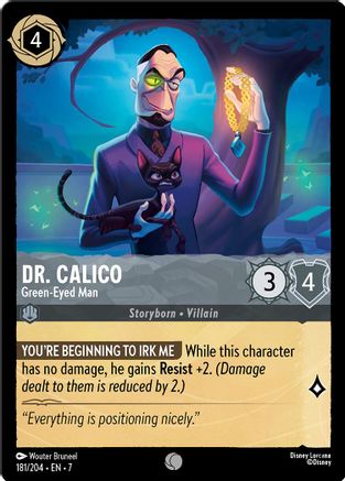 Lorcana - Dr. Calico (Green - Eyed Man) - 181/204 - Common - Archazia's Island - Top CollectiblesCollectible CardsLorcana